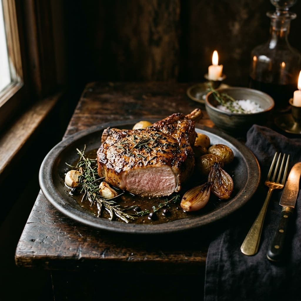 Heritage pork cuts on butcher paper