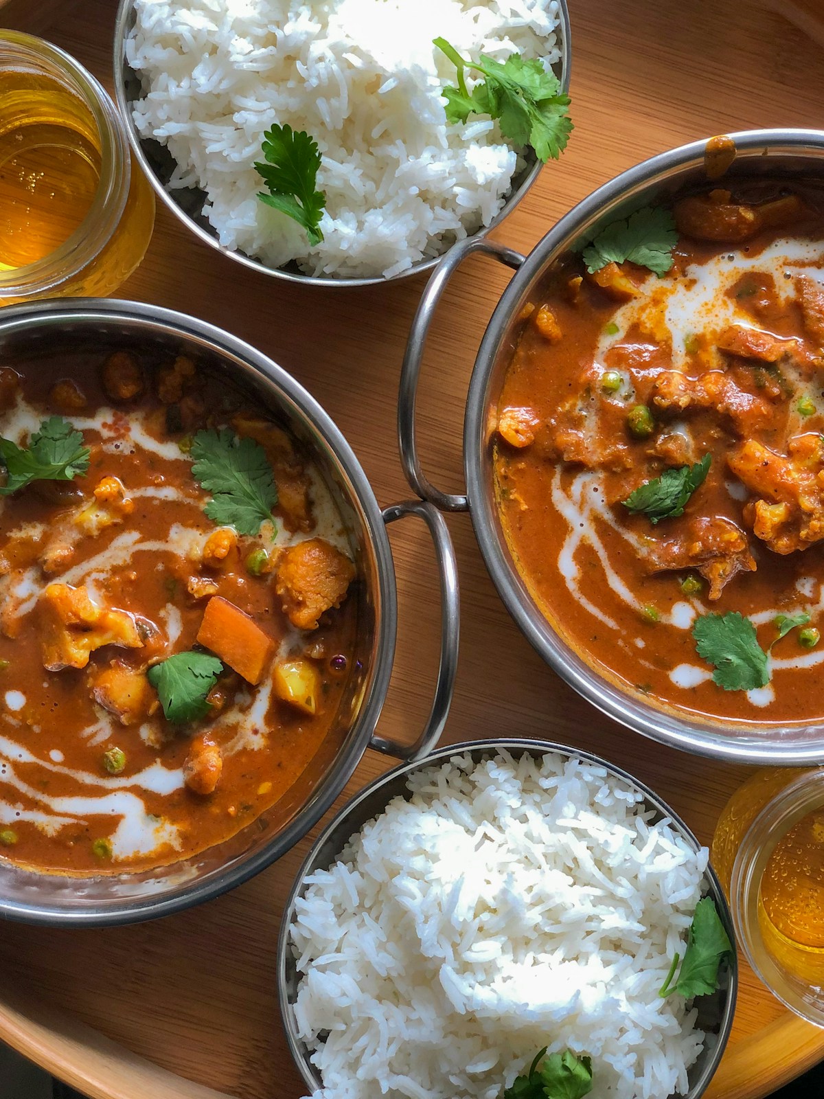 Rich golden curry with aromatic spices