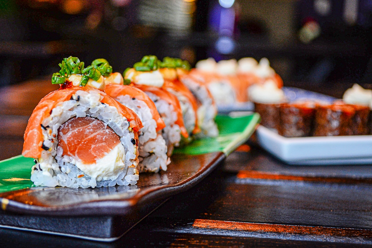 Premium sushi assortment with fresh toppings and properly seasoned rice