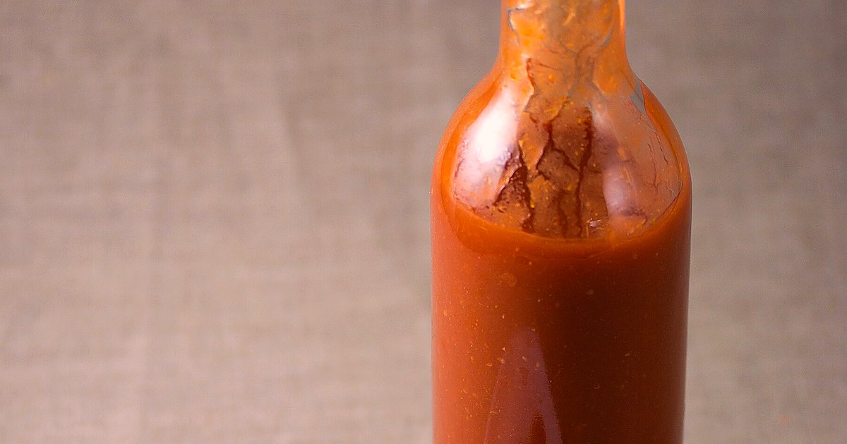 Close view of vinegar prepared for serving on a simple table