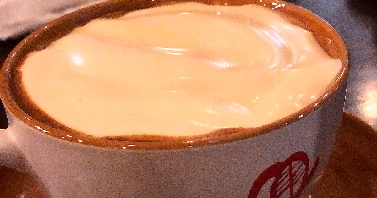 Close view of coffee prepared for serving on a simple table