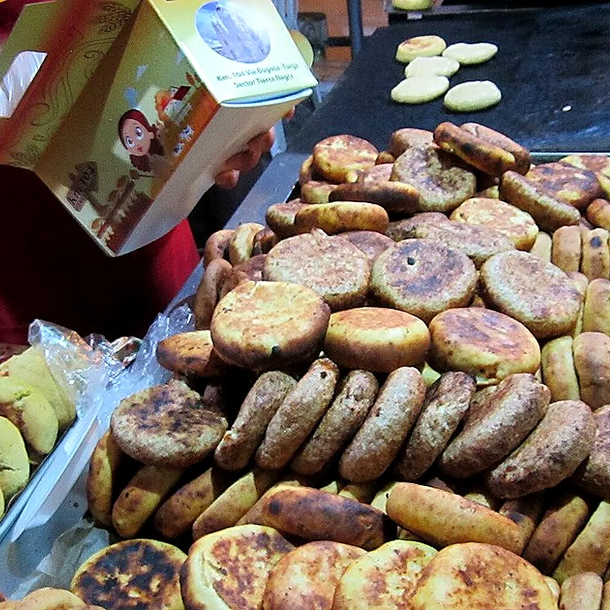 Step 1 for Arepas, showing the ingredients and preparation at this stage