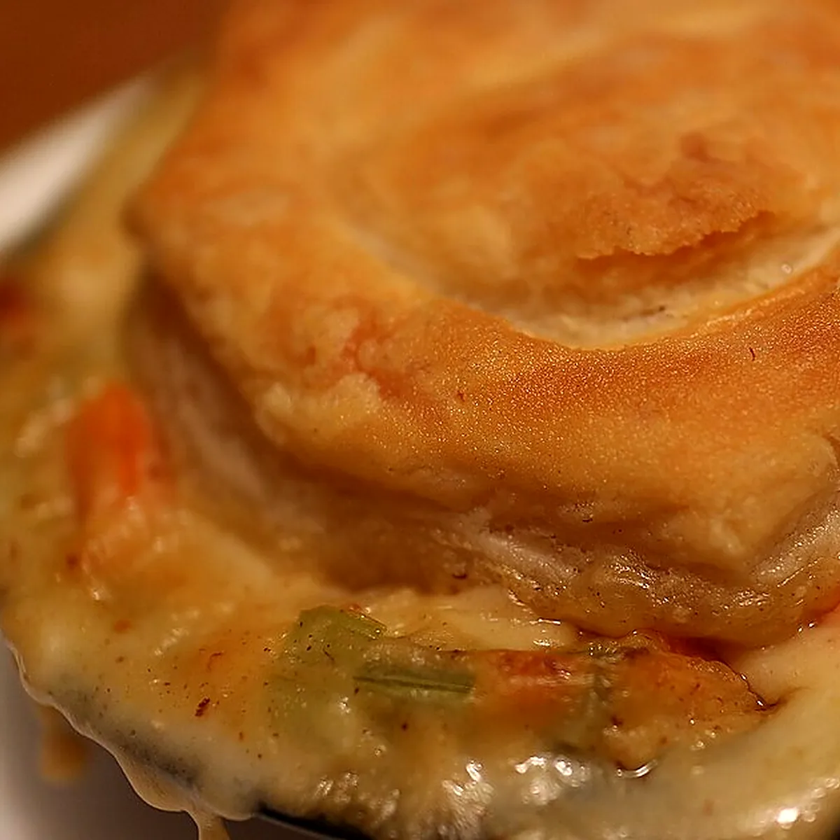 Step 9 for Easy Chicken Pot Pie, showing the ingredients and preparation at this stage