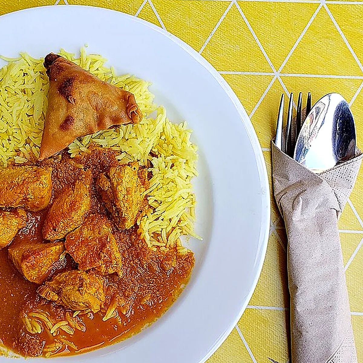 Step 3 for Chicken Tikka Masala, showing the ingredients and preparation at this stage