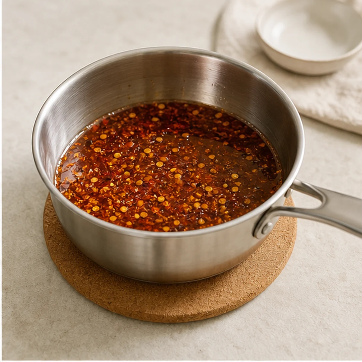 Steep for Classic Hot Honey, showing the ingredients and preparation at this stage
