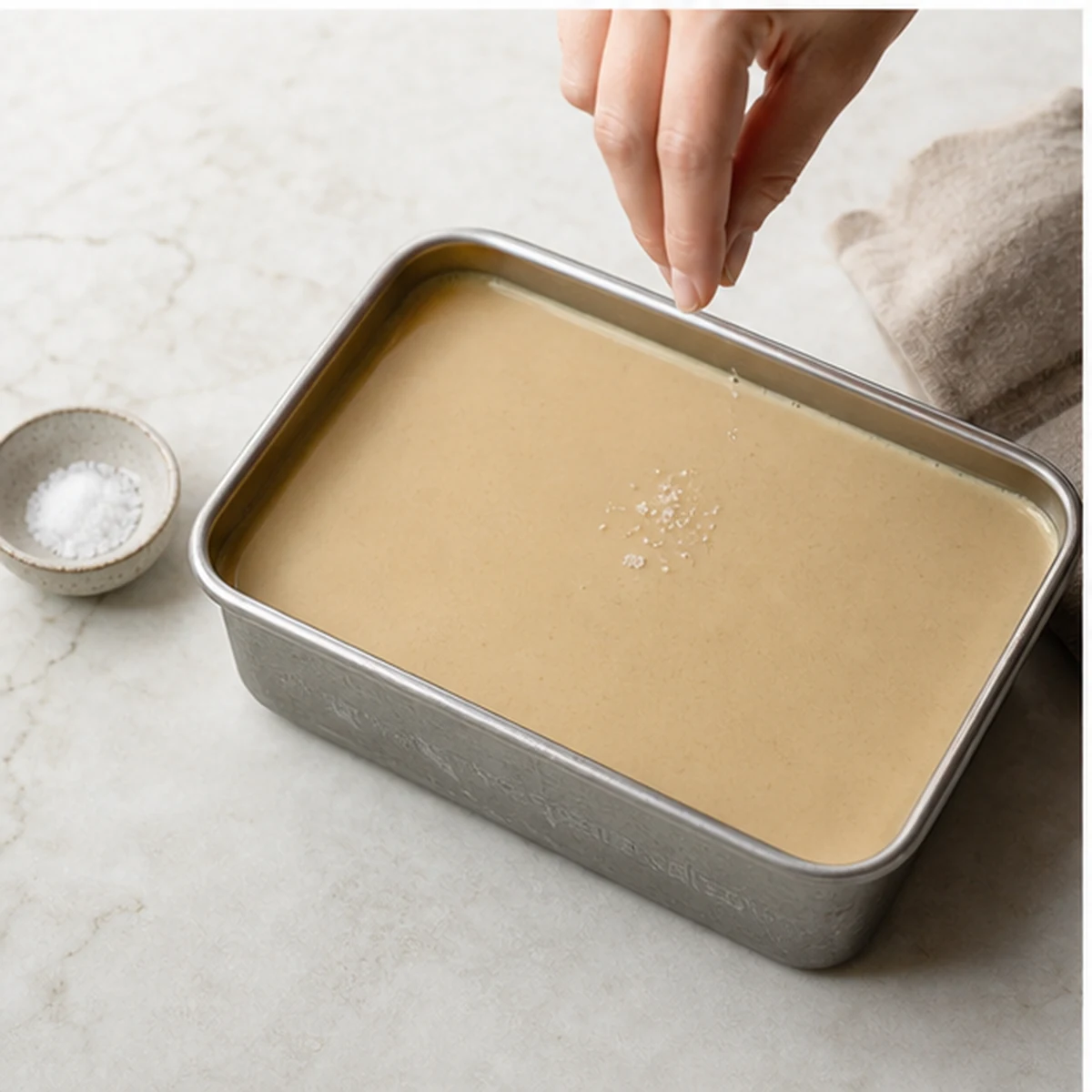 Chill for Hojicha Ice Cream, showing the ingredients and preparation at this stage