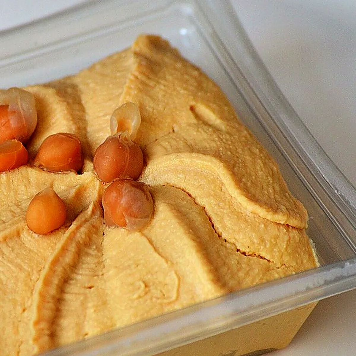 Step 3 for Classic Hummus, showing the ingredients and preparation at this stage