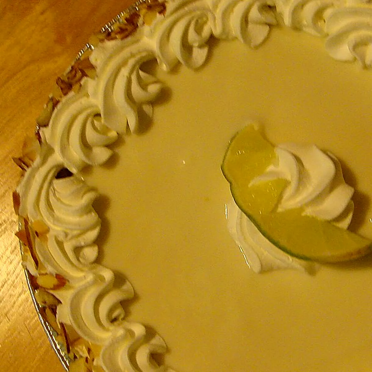 Filling and Assembly for Key Lime Pie, showing the ingredients and preparation at this stage