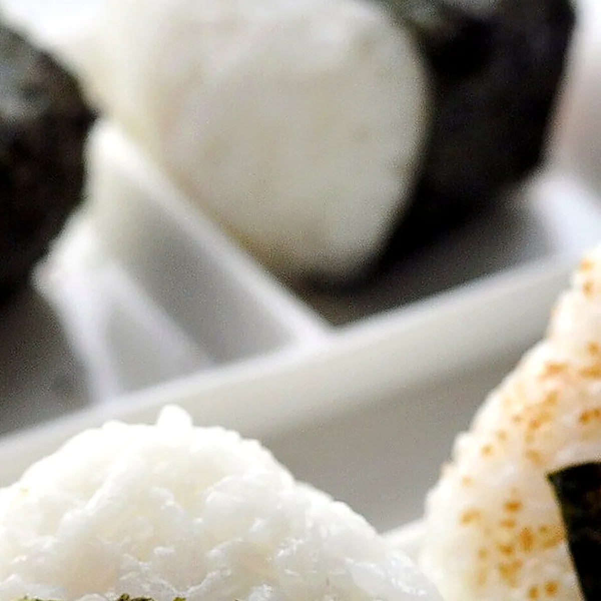Step 3 for Onigiri, showing the ingredients and preparation at this stage