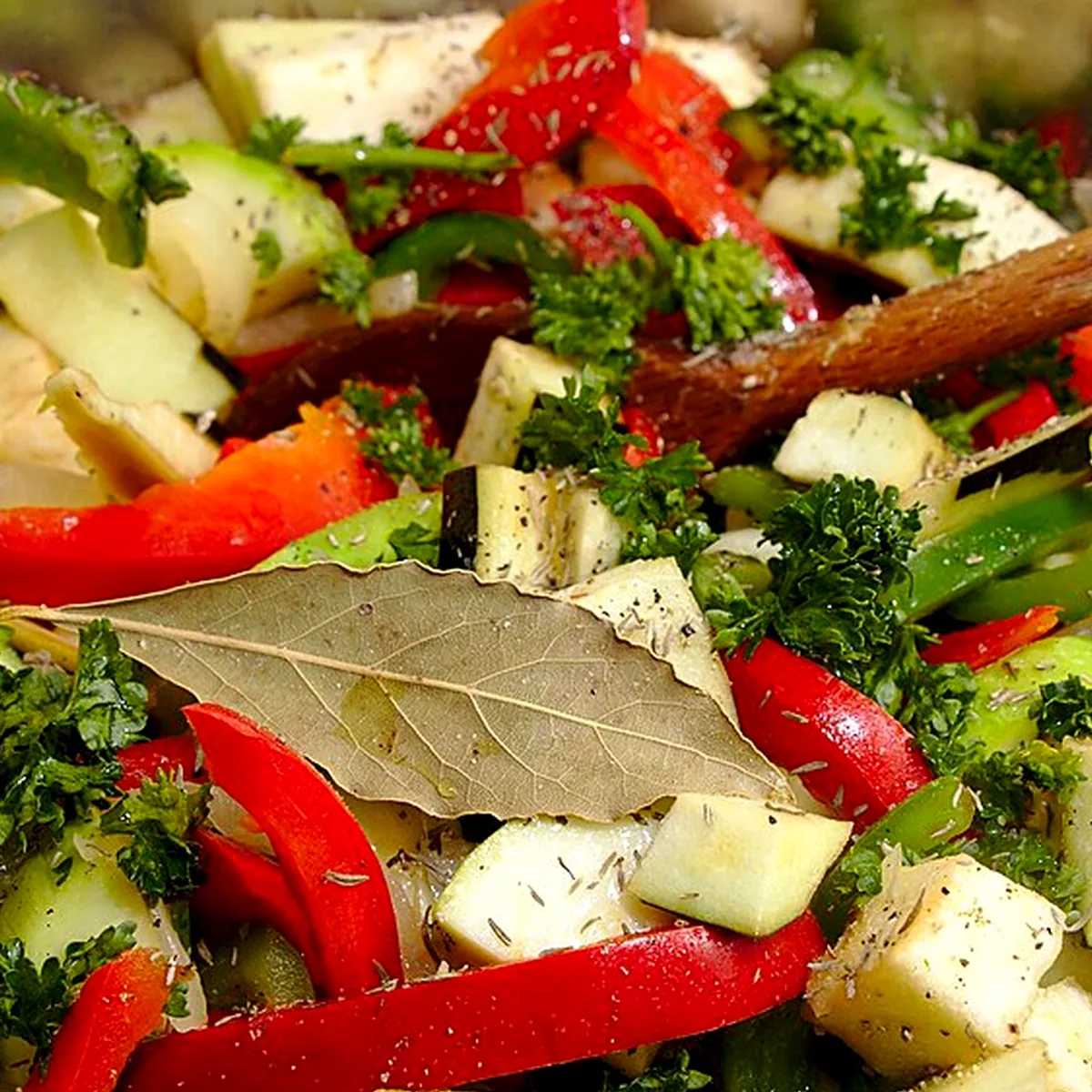 Step 4 for Ratatouille, showing the ingredients and preparation at this stage