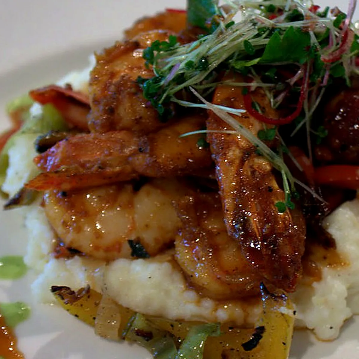 Grits for Shrimp and Grits, showing the ingredients and preparation at this stage