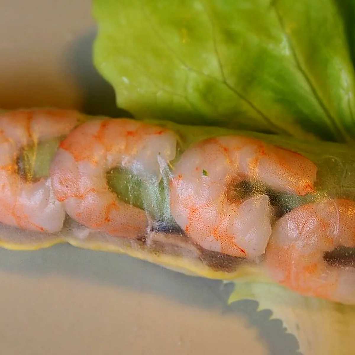 Step 4 for Summer Rolls, showing the ingredients and preparation at this stage