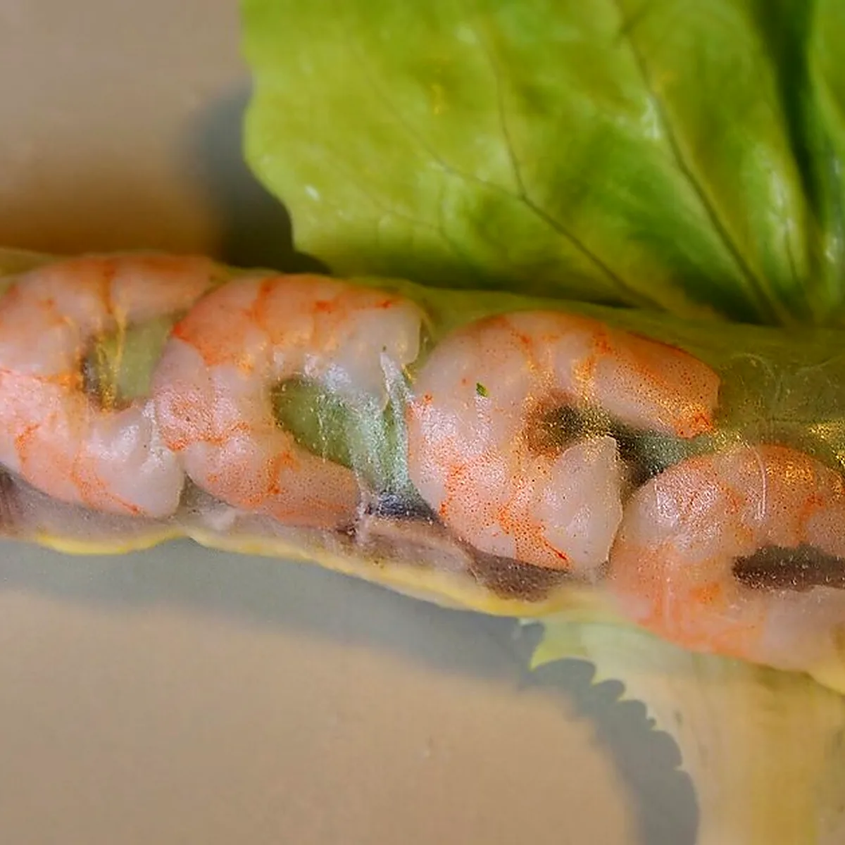 Step 5 for Summer Rolls, showing the ingredients and preparation at this stage