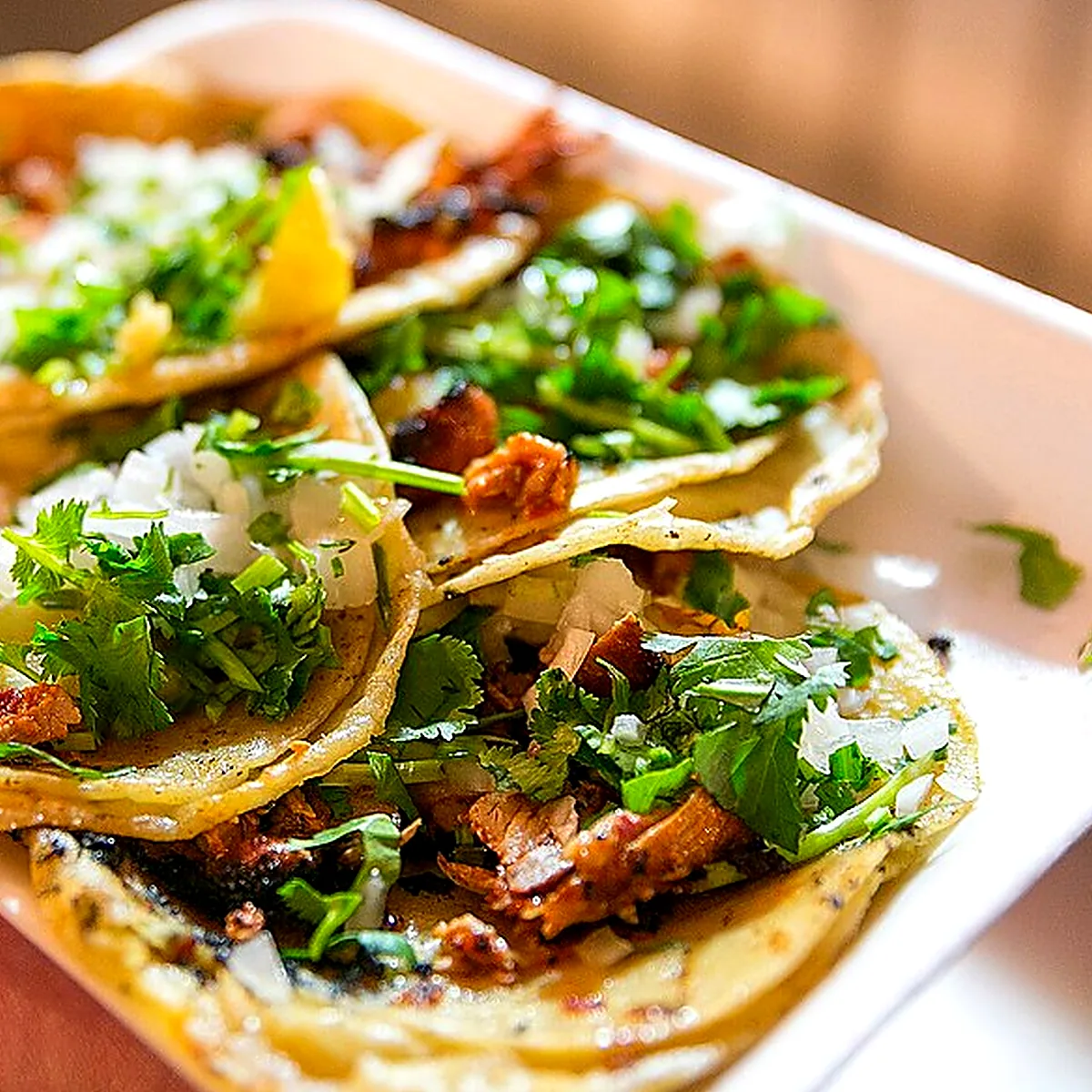Step 3 for Tacos al Pastor, showing the ingredients and preparation at this stage