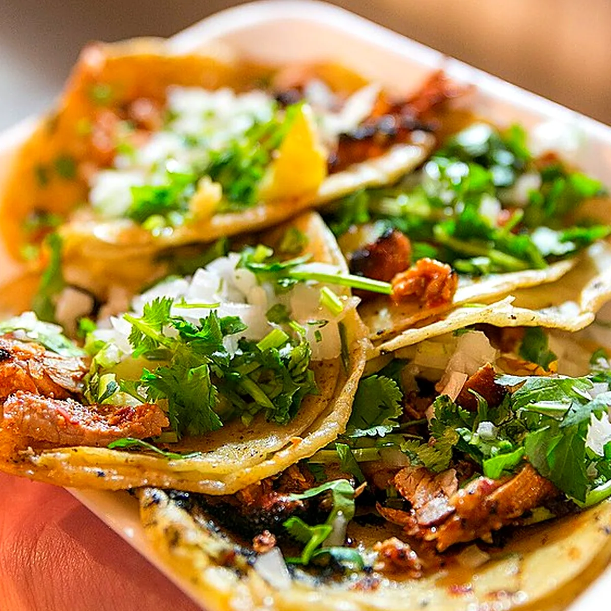 Step 4 for Tacos al Pastor, showing the ingredients and preparation at this stage