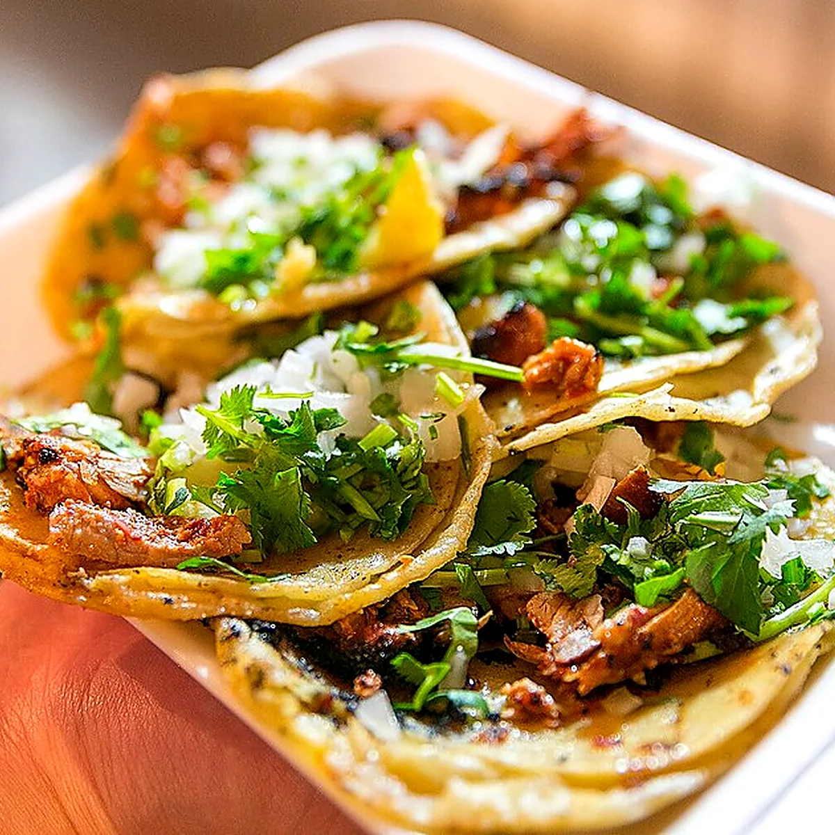 Step 5 for Tacos al Pastor, showing the ingredients and preparation at this stage