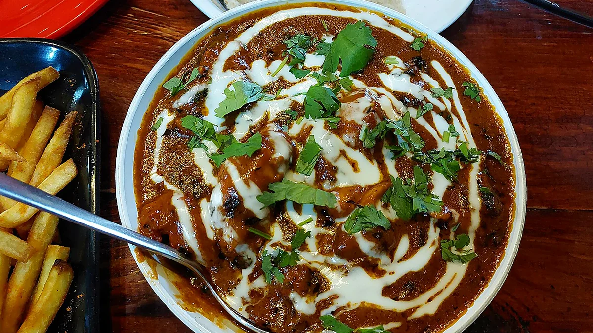Butter Chicken as served, showing the finished dish