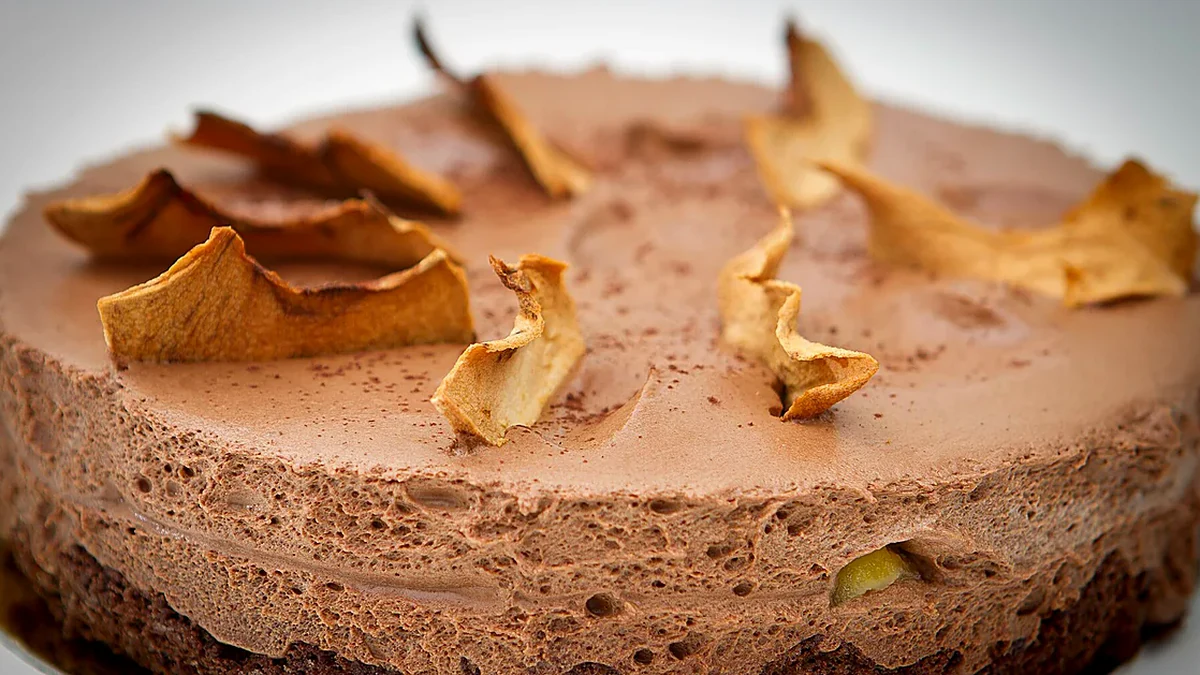 Chocolate Mousse as served, showing the finished dish