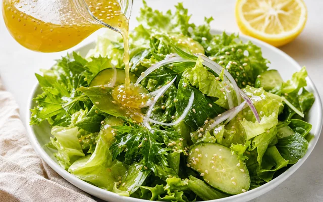 Yuzu Vinaigrette, styled to show the recipe's intended texture, color, and serving presentation